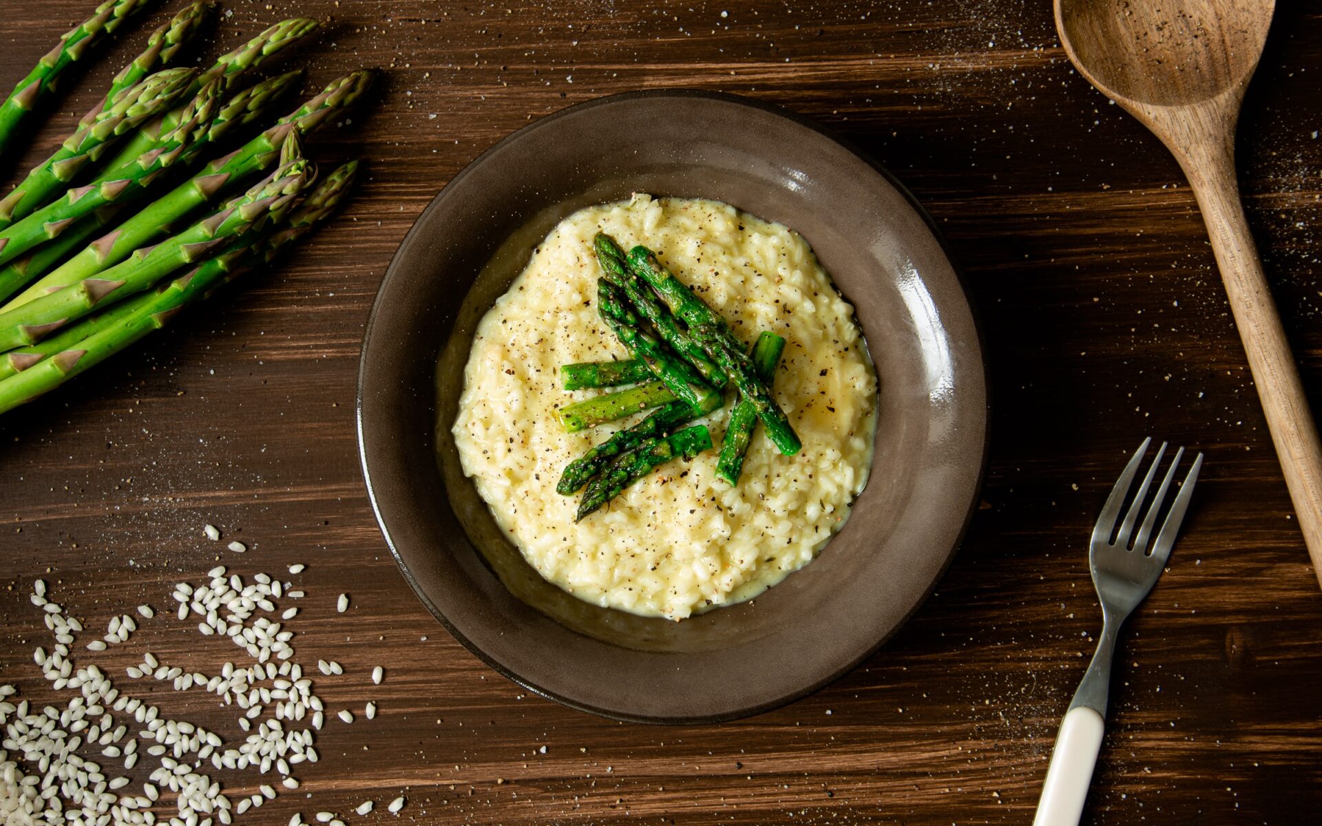 Risotto su smidrais ir brie sūriu